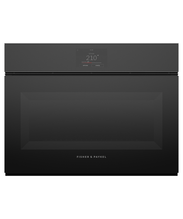 Fisher & Paykel - cu. ft Steam Wall Oven in Black - OS24NMTNB1