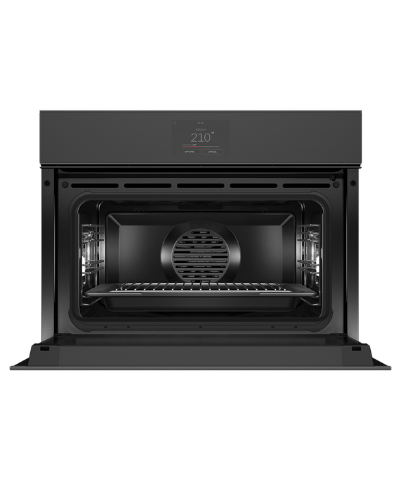 Fisher & Paykel - cu. ft Steam Wall Oven in Black - OS24NMTNB1