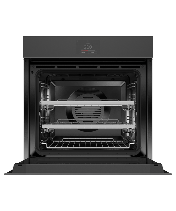 Fisher & Paykel - cu. ft Steam Wall Oven in Black - OS24SMTNB1