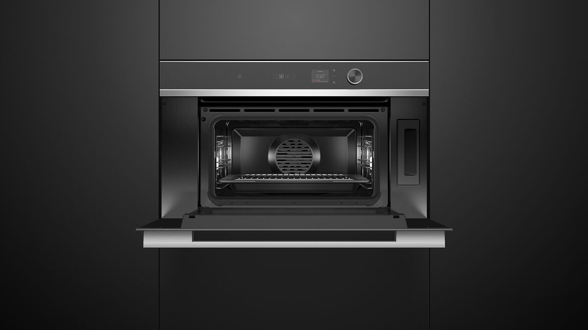 Fisher & Paykel - 1.9 cu. ft Steam Wall Oven in Stainless - OS30NDLX1
