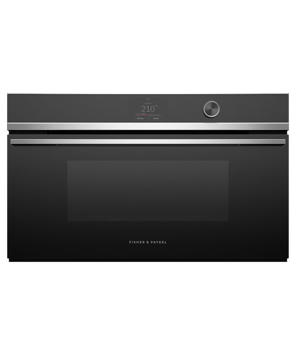 Fisher & Paykel - 1.9 cu. ft Steam Wall Oven in Stainless - OS30NDTDX1