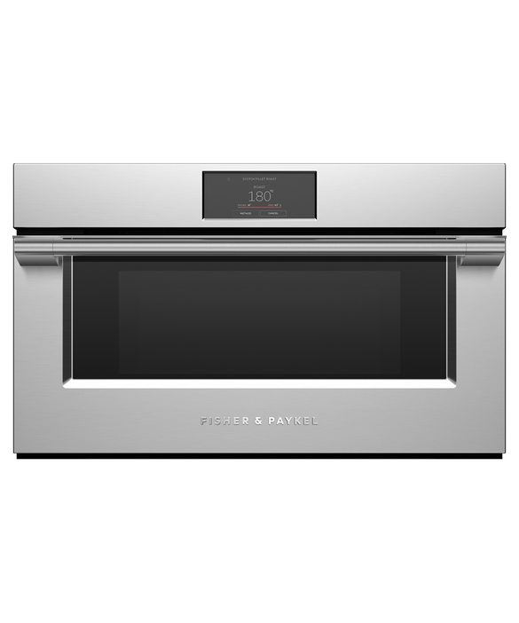 Fisher & Paykel - 1.9 cu. ft Steam Wall Oven in Stainless - OS30NPTX1