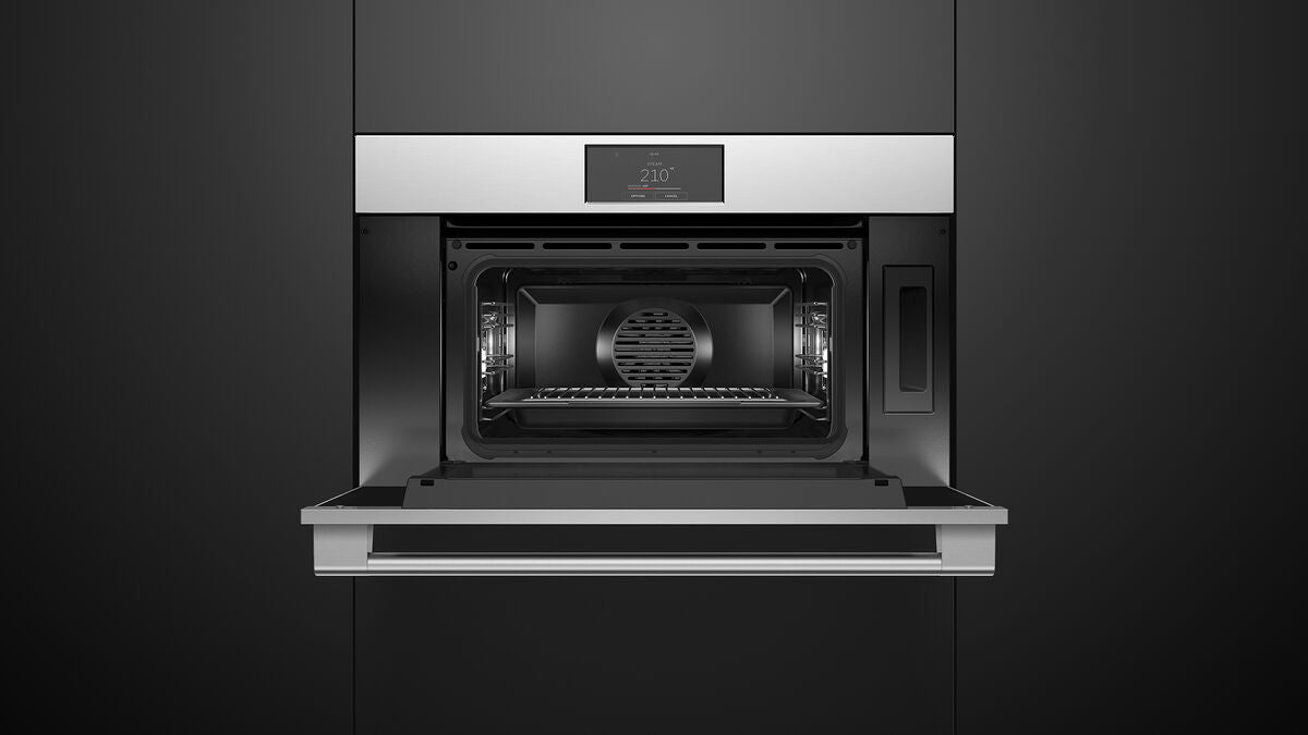 Fisher & Paykel - 1.9 cu. ft Steam Wall Oven in Stainless - OS30NPTX1