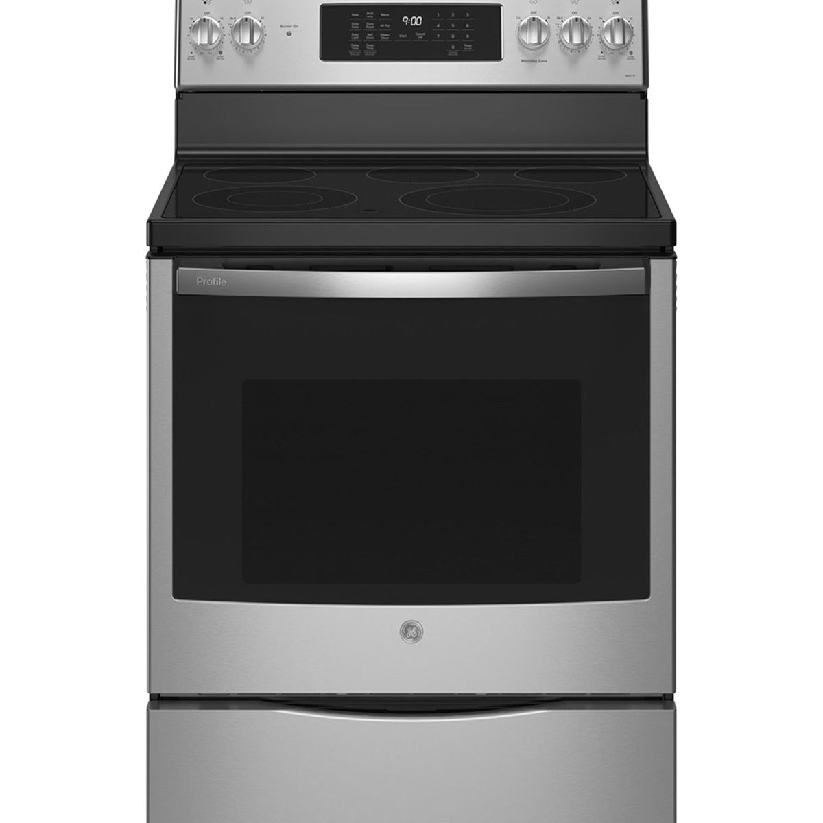 GE Profile - 6.2 cu. ft Electric Range in Stainless - PCB900YVFS