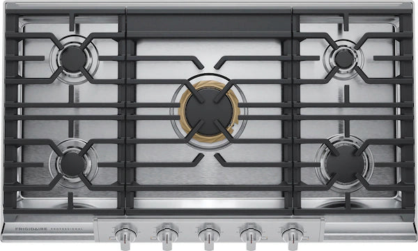 Frigidaire Professional - 36 Inch Gas Cooktop in Stainless - PCCG3680AS