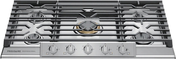 Frigidaire Professional - 36 Inch Gas Cooktop in Stainless - PCCG3680AS