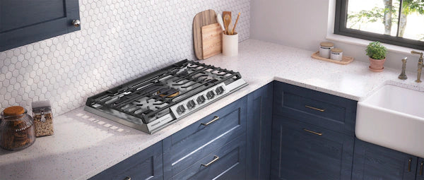 Frigidaire Professional - 36 Inch Gas Cooktop in Stainless - PCCG3680AS