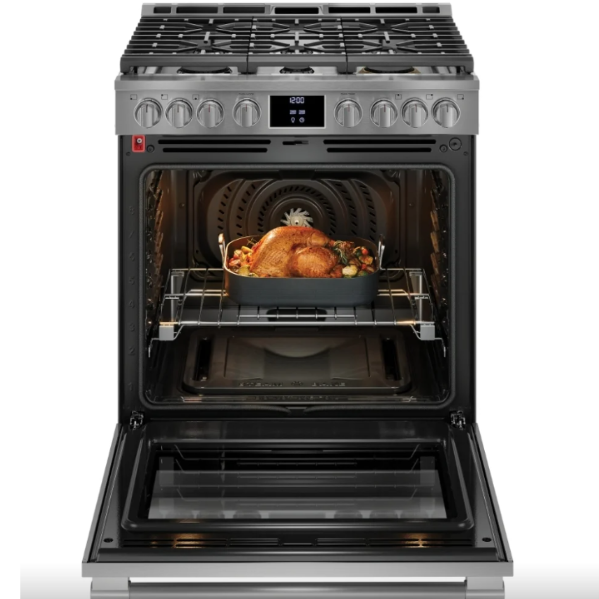 Frigidaire Professional - 30 Inch 6 cu. ft Gas Range in Stainless - PCFG3080AF