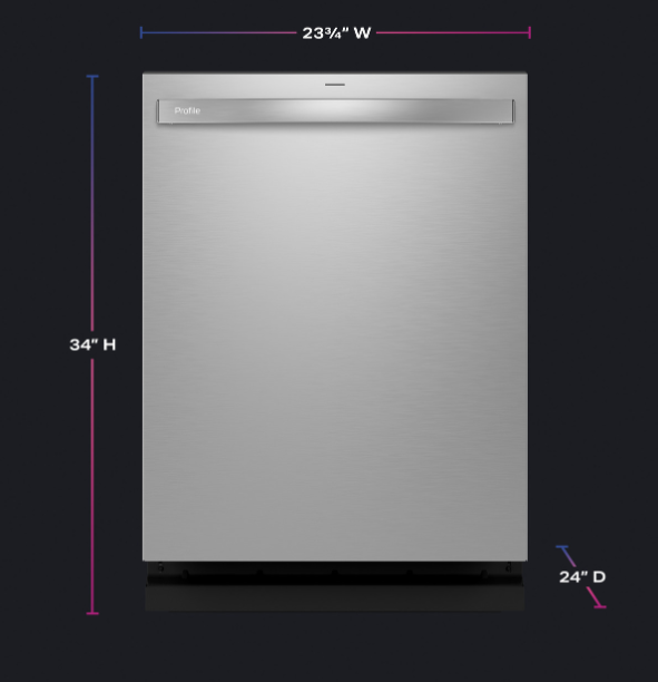 GE Profile - 44 dBA Built In Dishwasher in Panel Ready - PDT715SYVFS