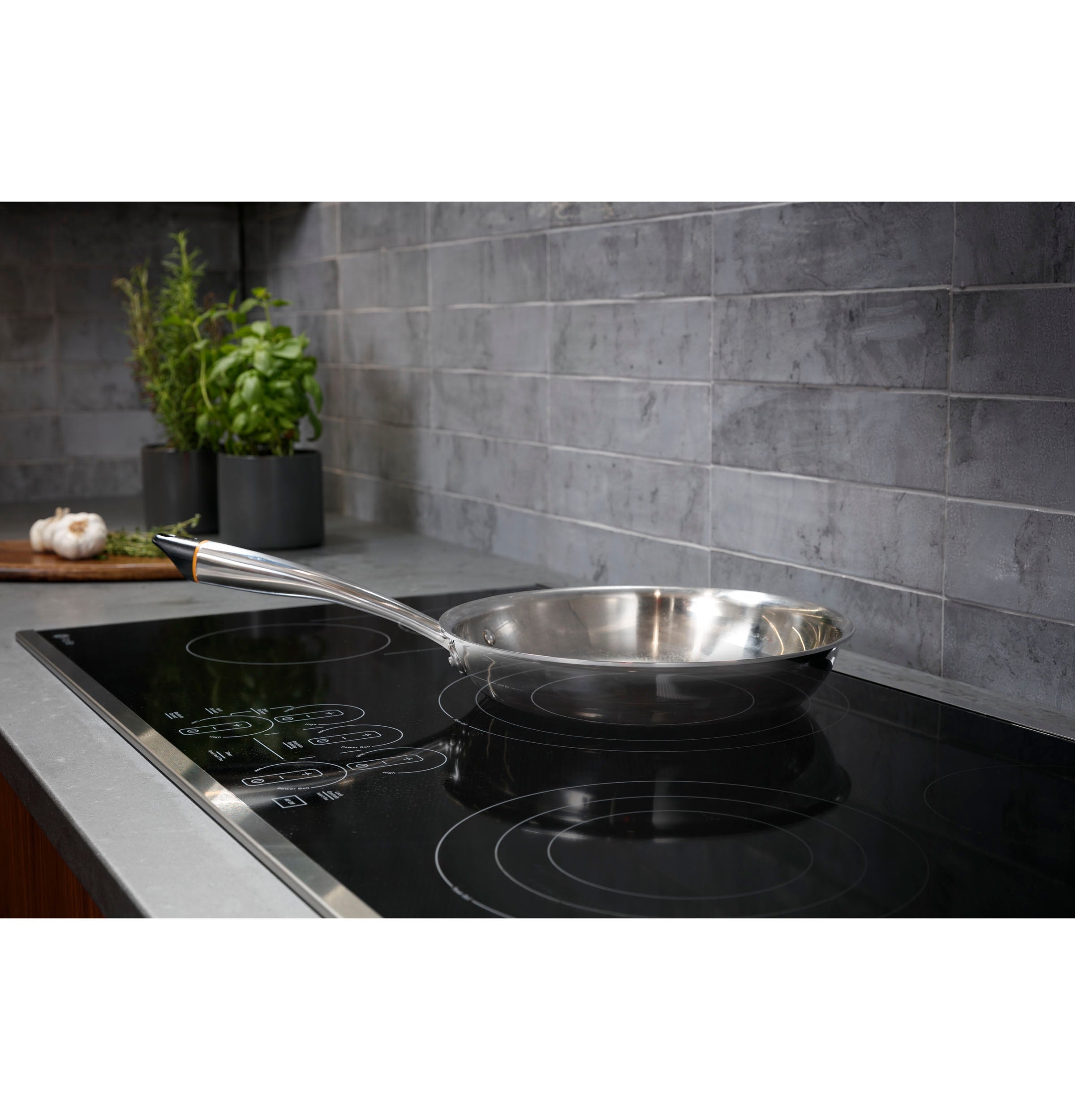 GE Profile - 36.3 Inch Electric Cooktop in Black - PEP7036DTBB
