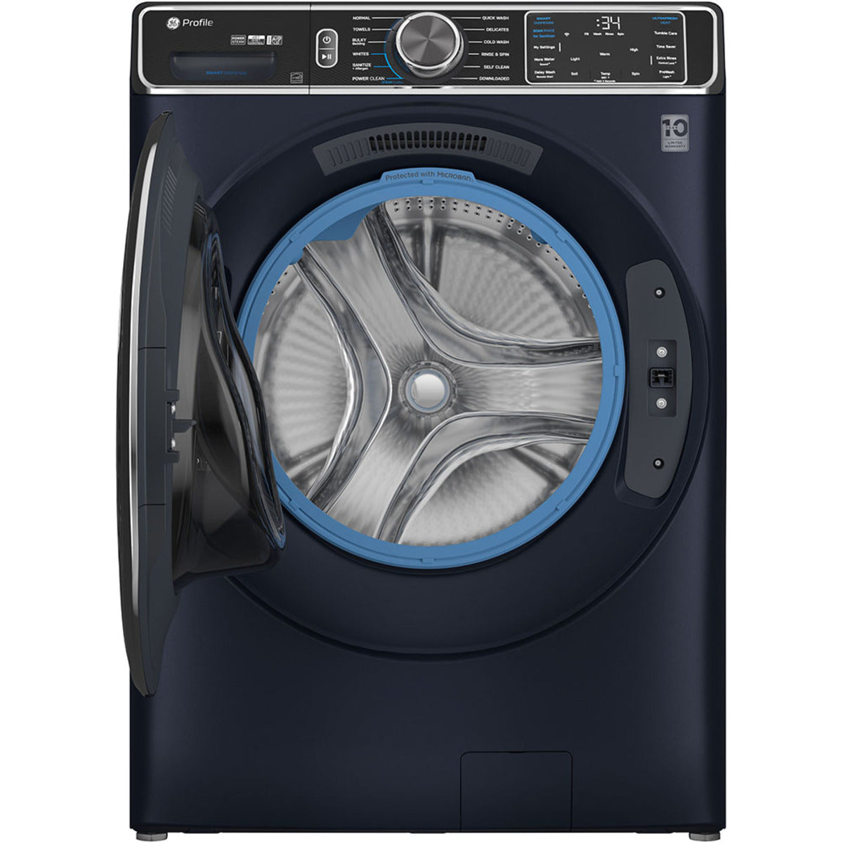 GE Profile - 6.1 cu. Ft Front Load Washer in Sapphire Blue - PFW870SPVRS