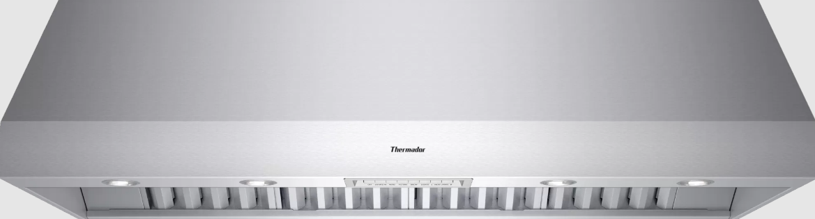 Thermador - 60 Inch Wall Mount and Chimney Range Vent in Stainless - PH60GS