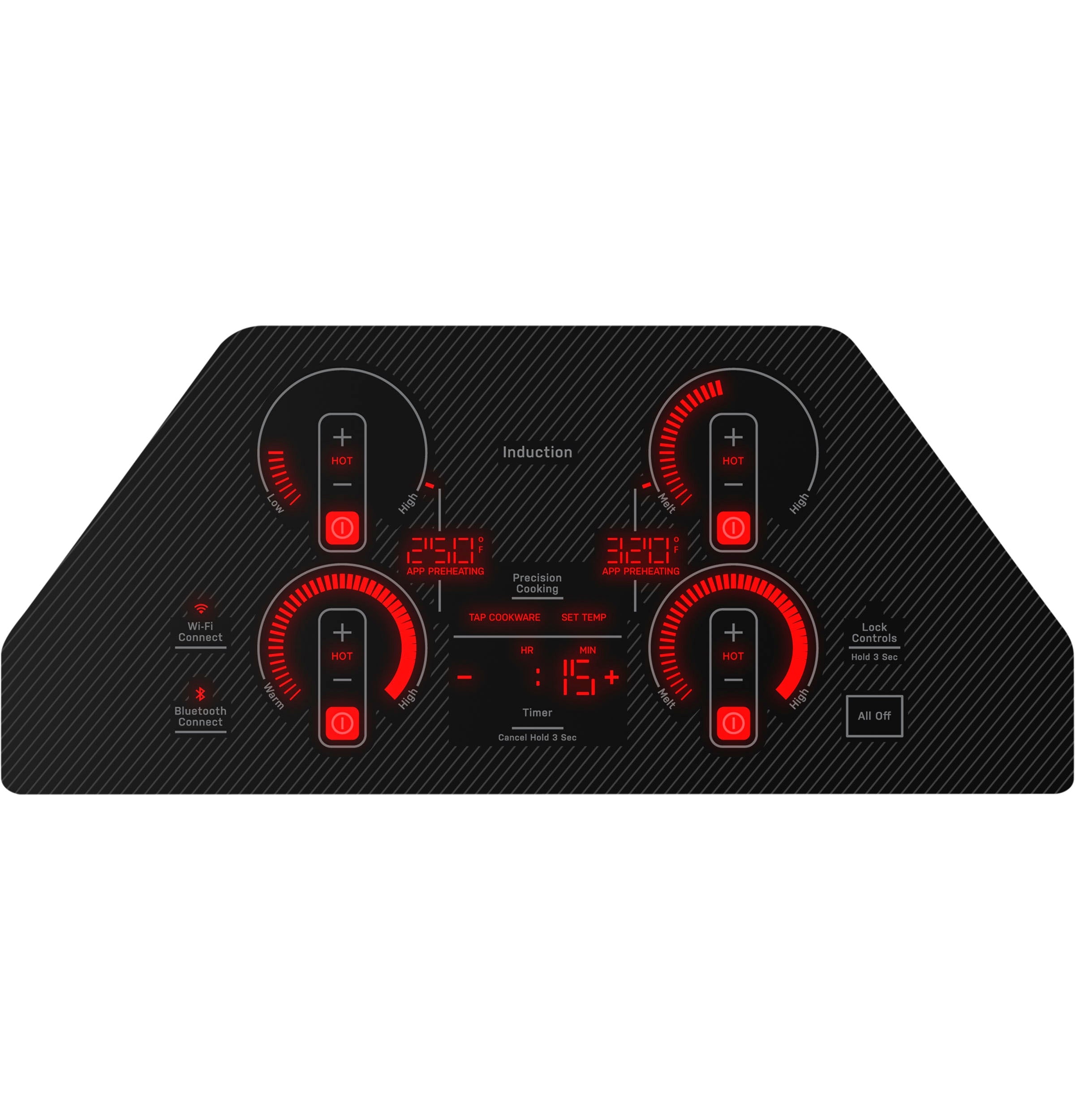 GE Profile - 29.8 Inch Induction Cooktop in Black - PHP7030DTBB