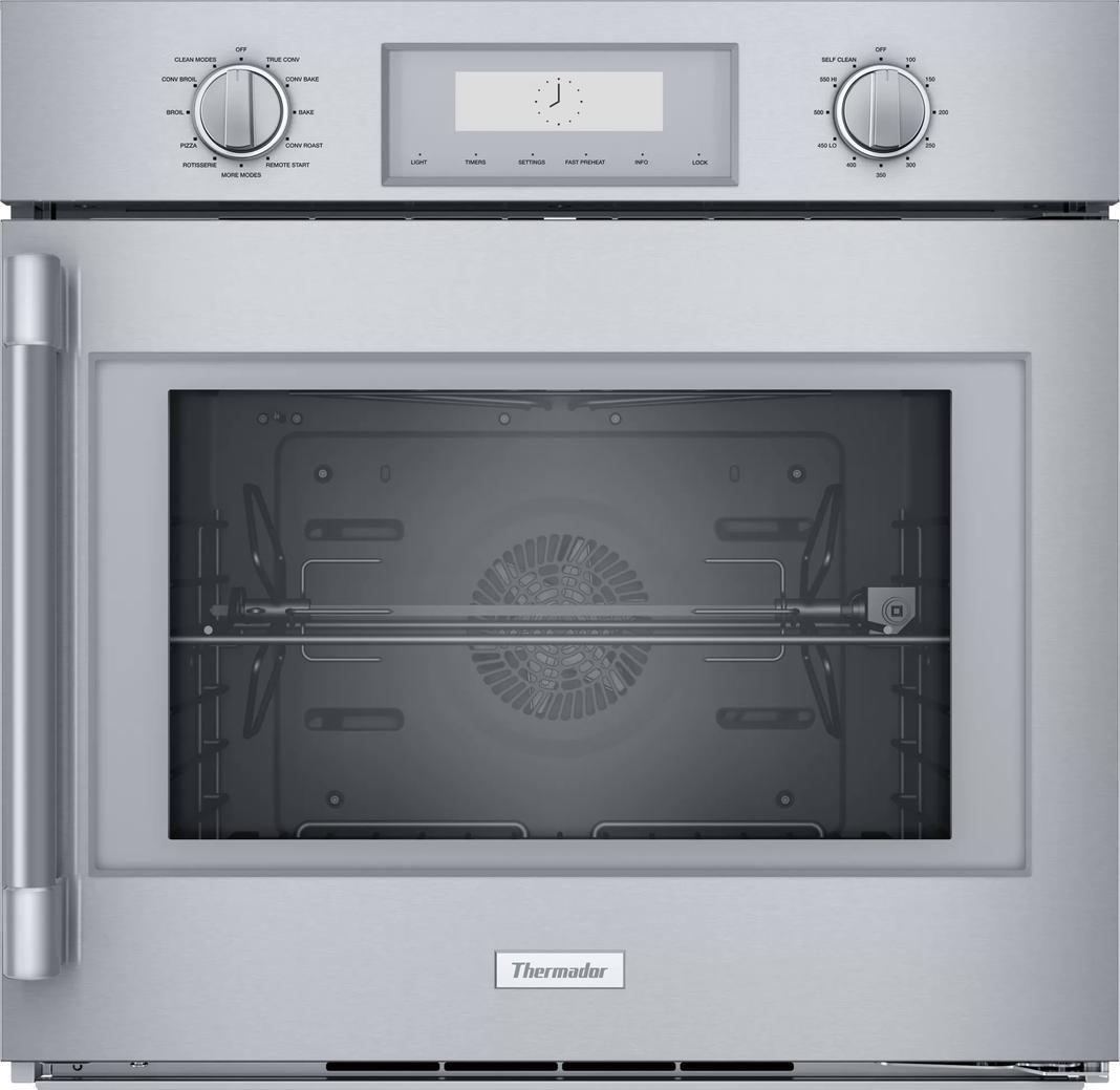 Thermador - 4.5 cu. ft Single Wall Oven in Stainless (Open Box) - POD301RW