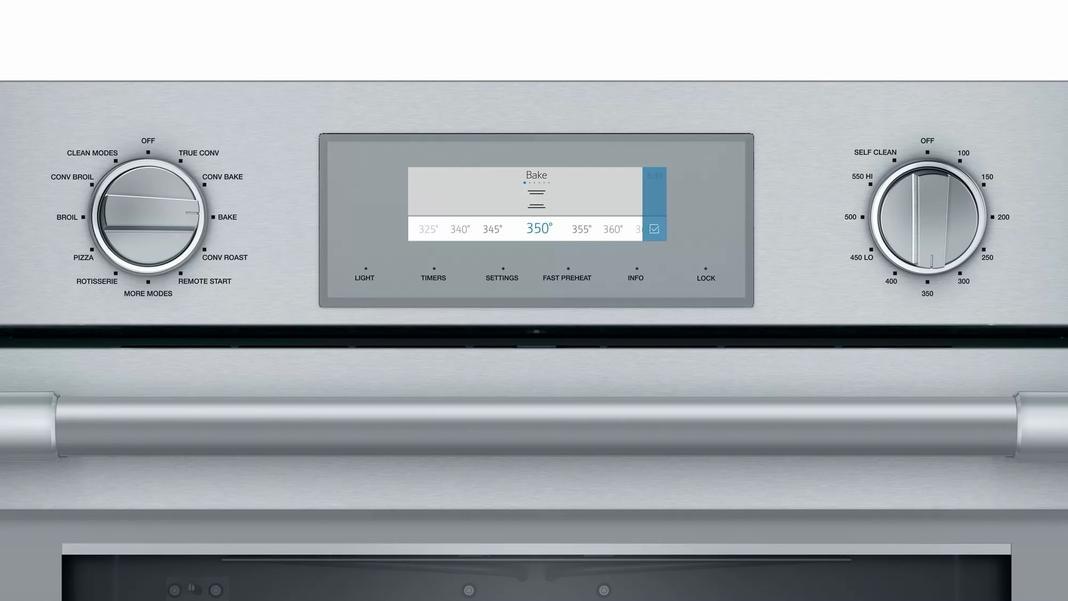 Thermador - 8.6 cu. ft Combination Wall Oven in Stainless (Open Box) - PODMCW31W