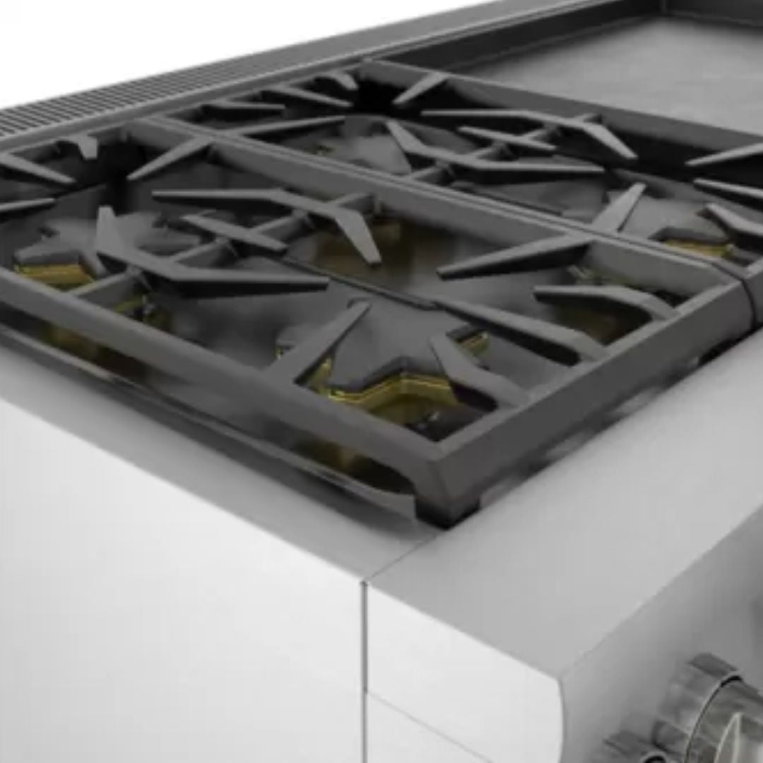 Thermador - 10.6 cu. ft Dual Fuel Range in Stainless - PRD606WEG