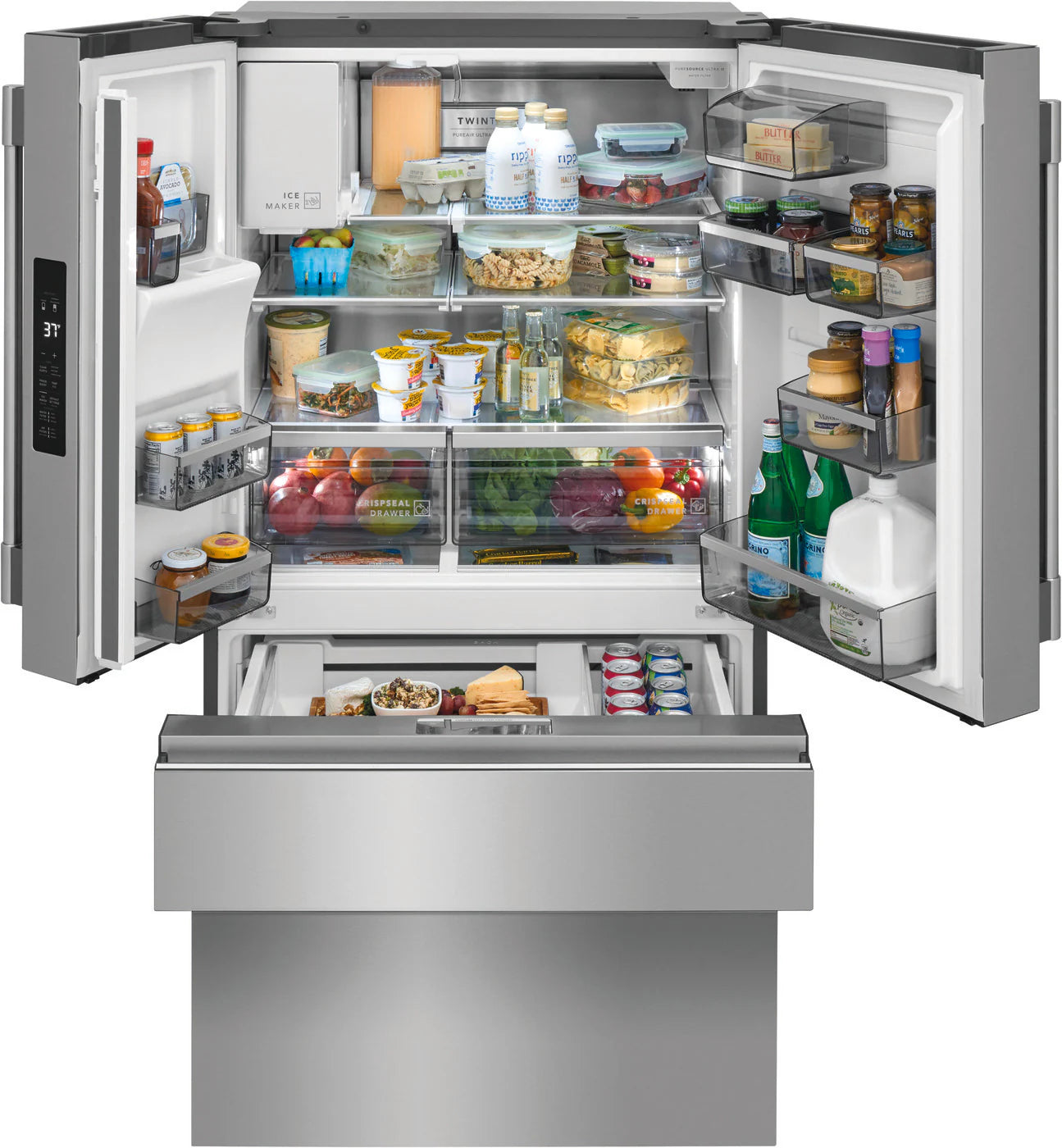Frigidaire Professional - 36 Inch 21.8 cu. ft French Door Refrigerator in Stainless - PRMC2285AF
