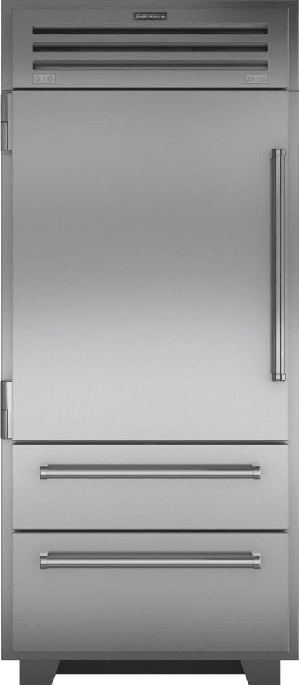 Sub-Zero - 36 Inch 22.7 cu. ft Built In / Integrated Bottom Mount Refrigerator in Stainless - PRO3650-LH