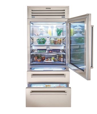 Sub-Zero - 36 Inch 22.7 cu. ft Built In / Integrated Bottom Mount Refrigerator in Stainless - PRO3650-LH