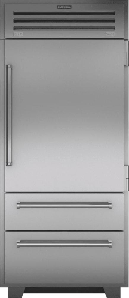 Sub-Zero - 36 Inch 22.7 cu. ft Built In / Integrated Bottom Mount Refrigerator in Stainless - PRO3650-RH
