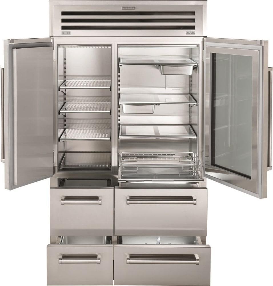 Sub-Zero - 48 Inch 30.4 cu. ft Built In / Integrated Side by Side Refrigerator in Stainless - PRO4850