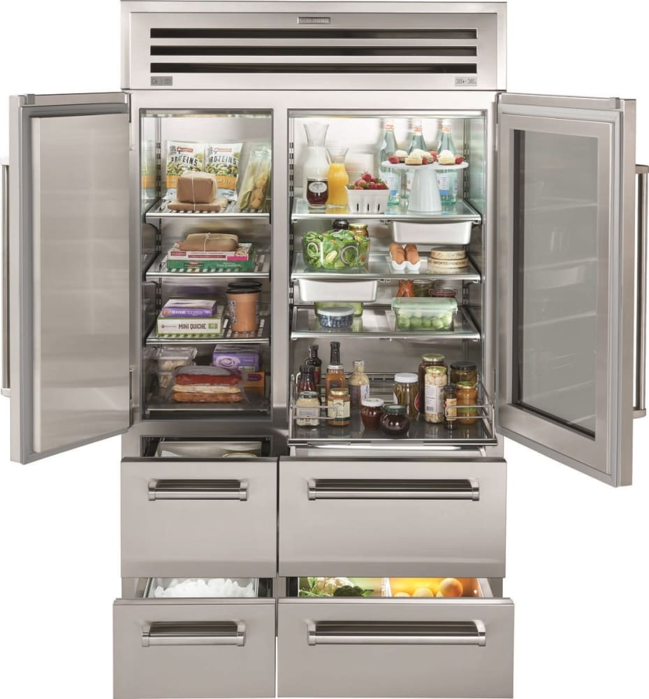Sub-Zero - 48 Inch 30.4 cu. ft Built In / Integrated Side by Side Refrigerator in Stainless - PRO4850
