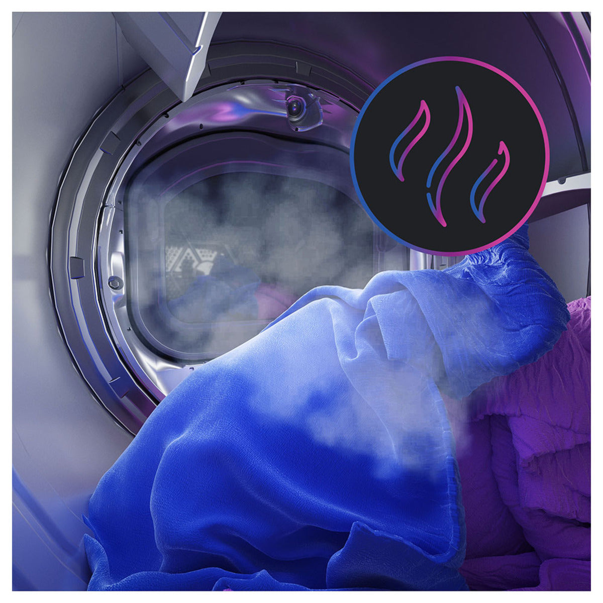 GE - 7.3 cu. Ft Electric Dryer in Blue - PTD90EBMTRS