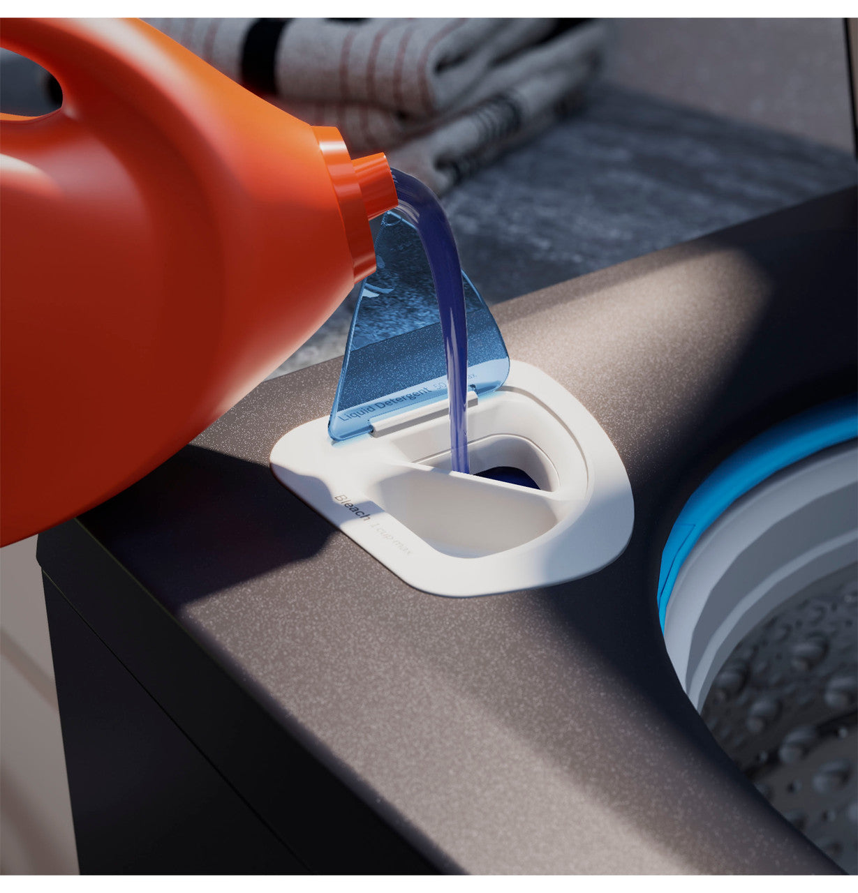 GE Pro - 5.4 cu. Ft Top Load Washer in Sapphire Blue - PTW800BPWRS