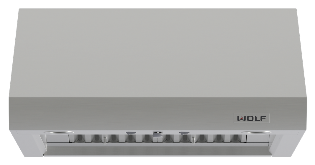 Wolf - 36 Inch Outdoor Wall Mount and Chimney Range Vent in Stainless - PW363318O