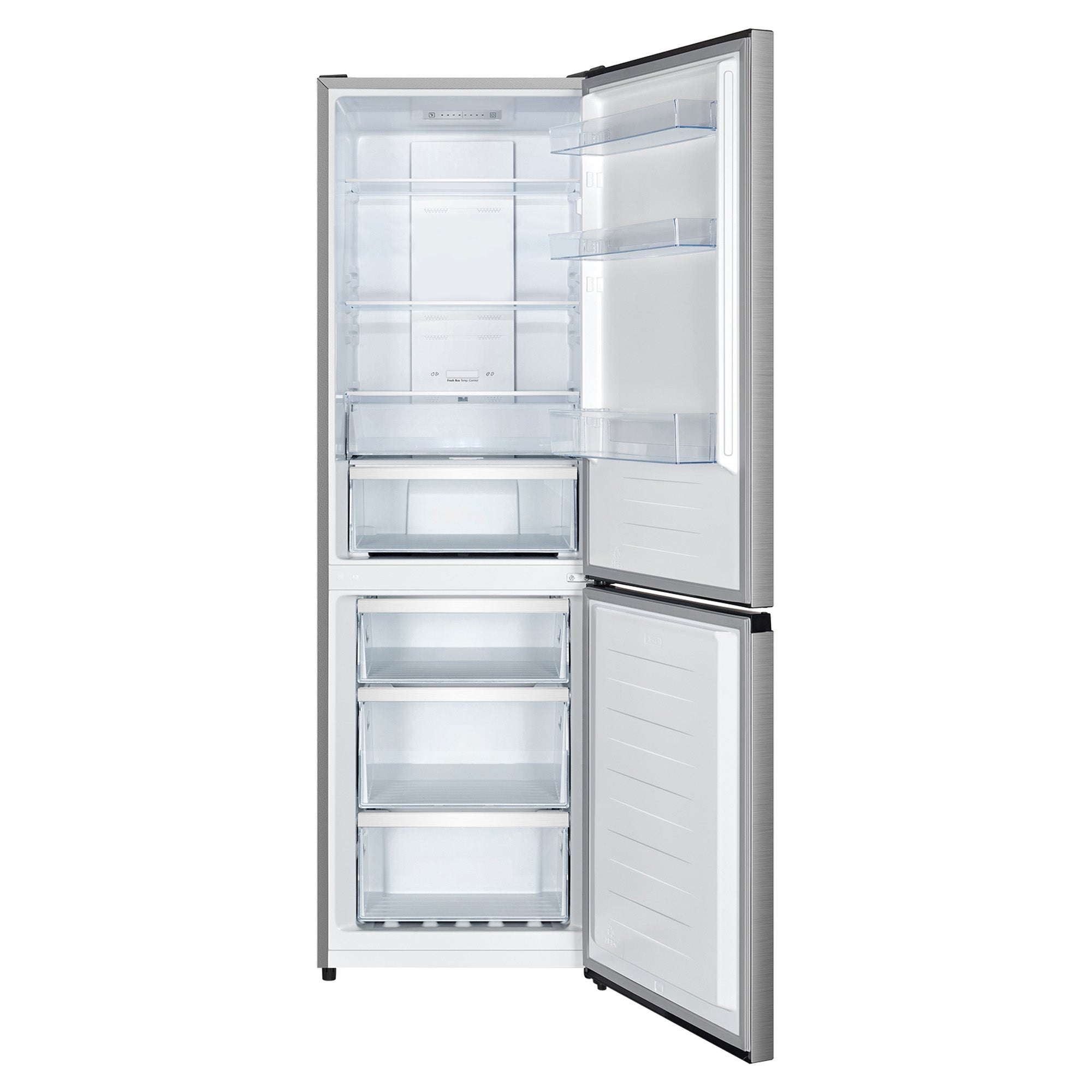Hisense - 23.6 Inch 10.8 cu. ft Bottom Mount Refrigerator in Titanium - RB12A2CSE