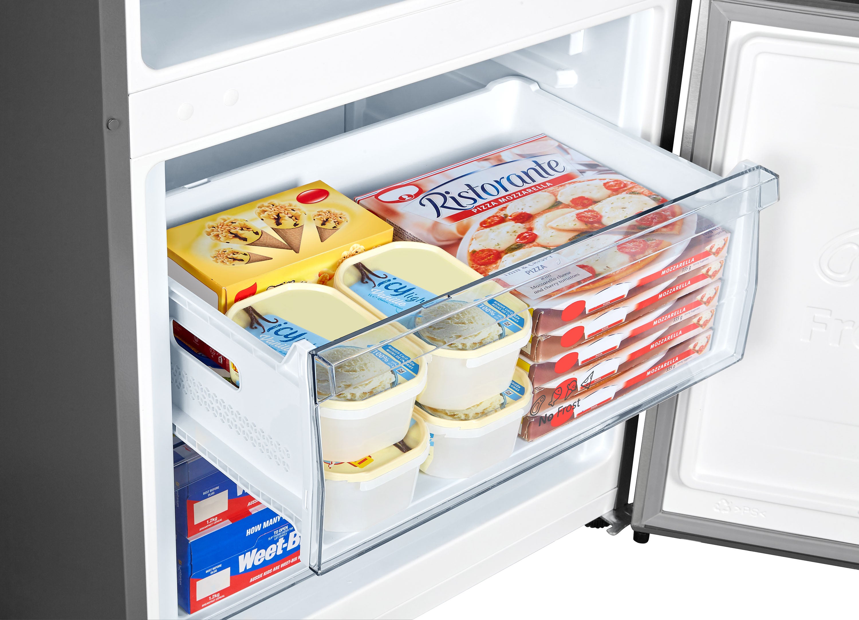 Hisense - 27.7 Inch 14.7 cu. ft Bottom Mount Refrigerator in Titanium - RB15A2CSE