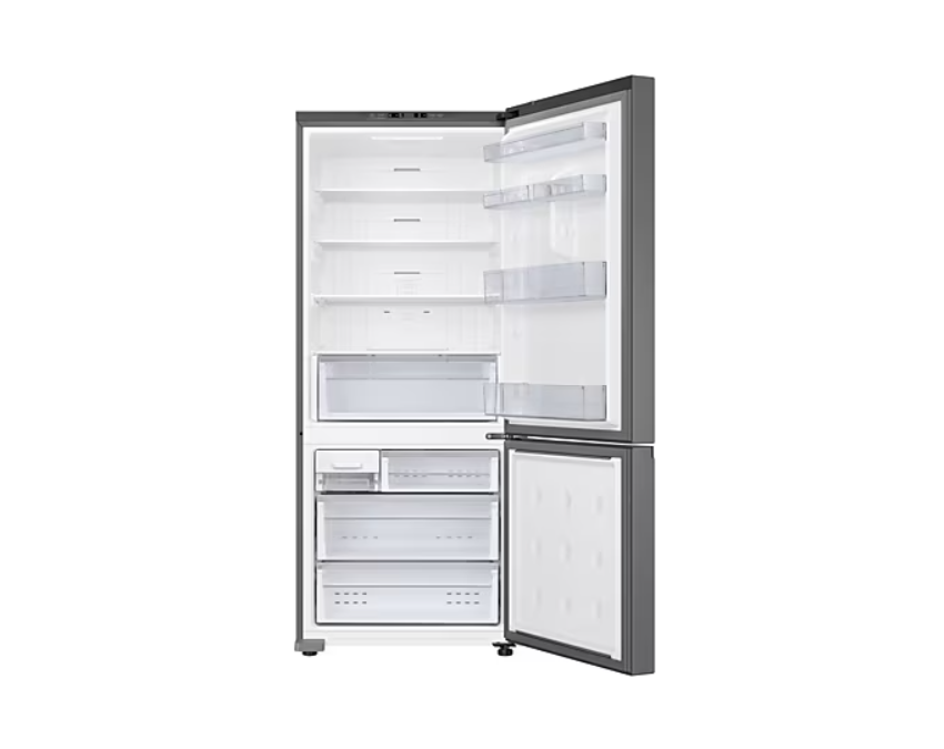 Samsung - 27.5 Inch 15 cu. ft Bottom Mount Refrigerator in Stainless - RB15DG6000SRAA
