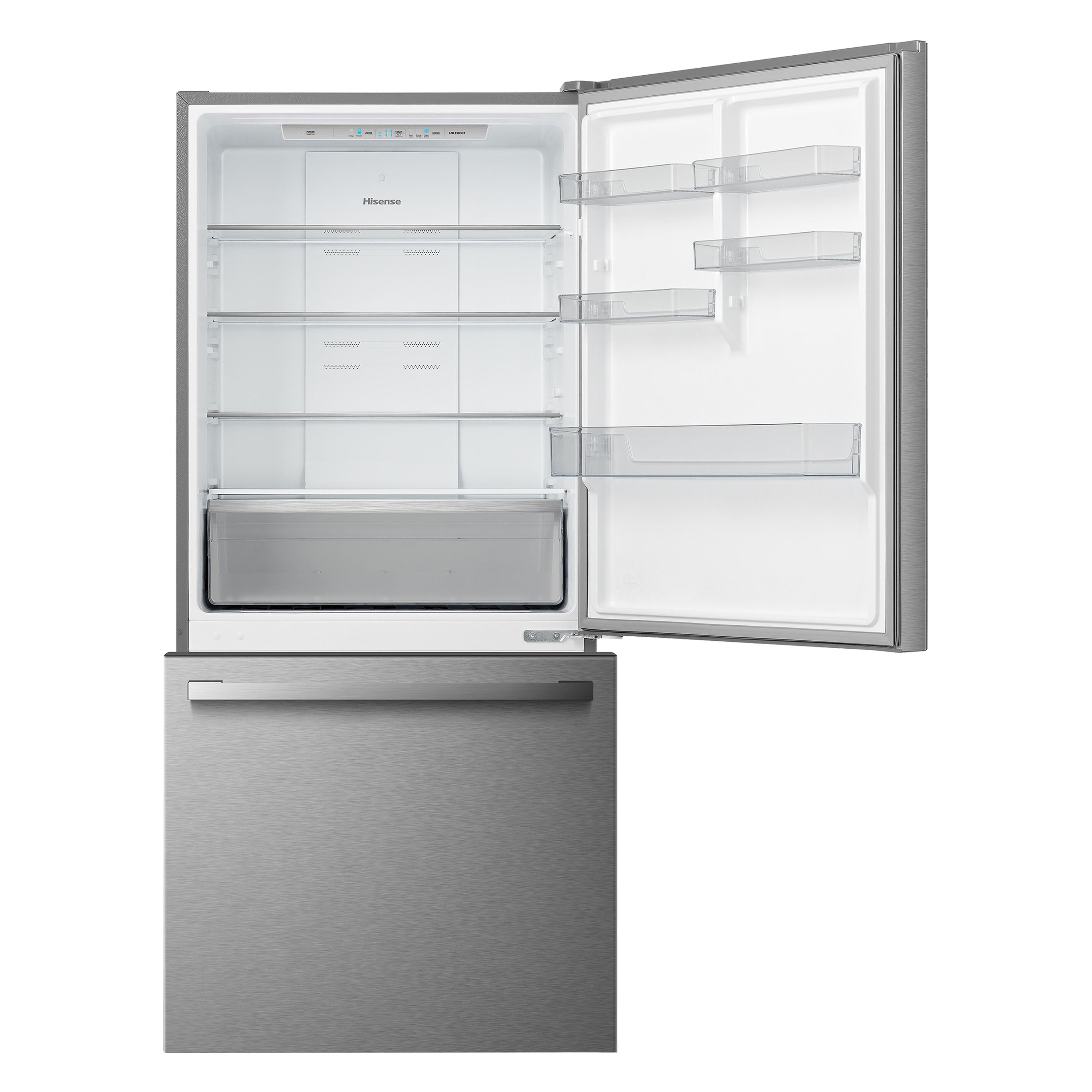 Hisense - 31.1 Inch 17 cu. ft Bottom Mount Refrigerator in Titanium - RB17A2CSE