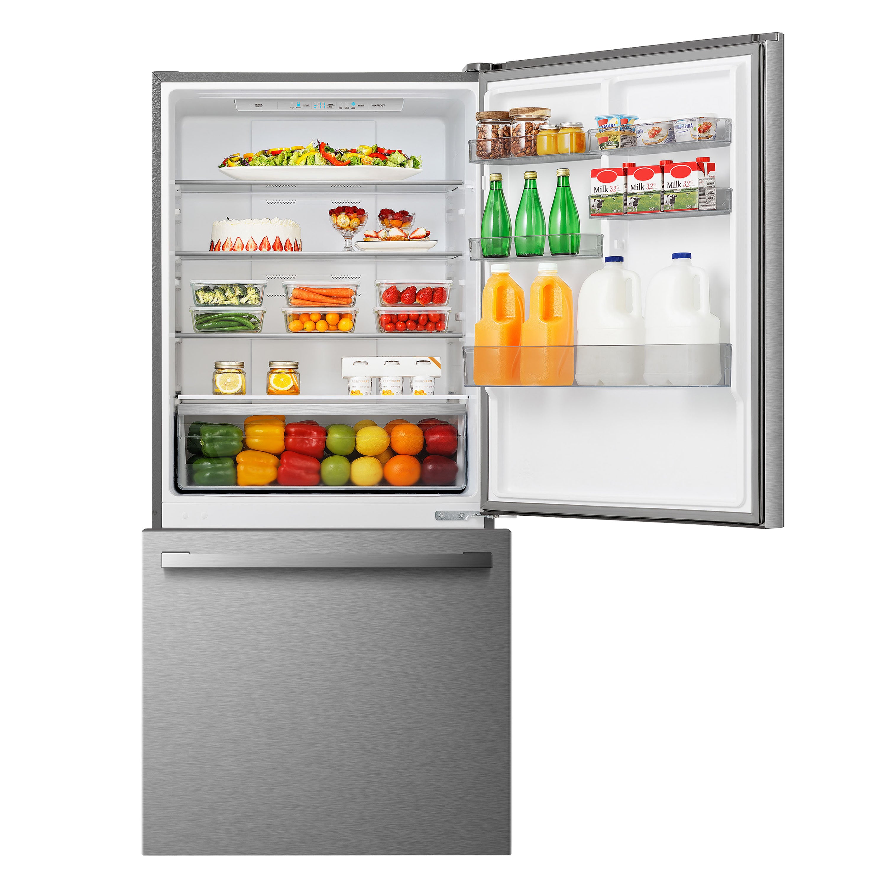 Hisense - 31.1 Inch 17 cu. ft Bottom Mount Refrigerator in Titanium - RB17A2CSE