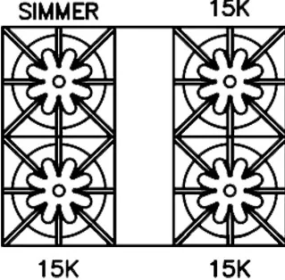 BlueStar - cu. ft Gas Range in Stainless - RCS304BV2C