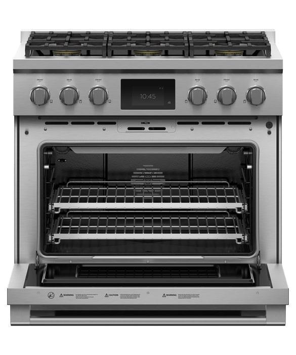 Fisher Paykel - 4.8 cu. ft Dual Fuel Range in Stainless - RDV3-366-L