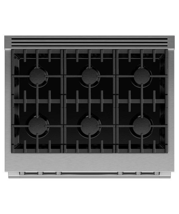 Fisher Paykel - 35.75 Inch Dual Fuel Range in Stainless (Premium Floor Model) - RDV3-366-N