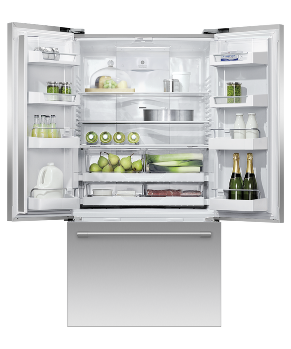 Fisher & Paykel - 36 Inch 20.1 cu. ft French Door Refrigerator in Stainless - RF201AHUSX1