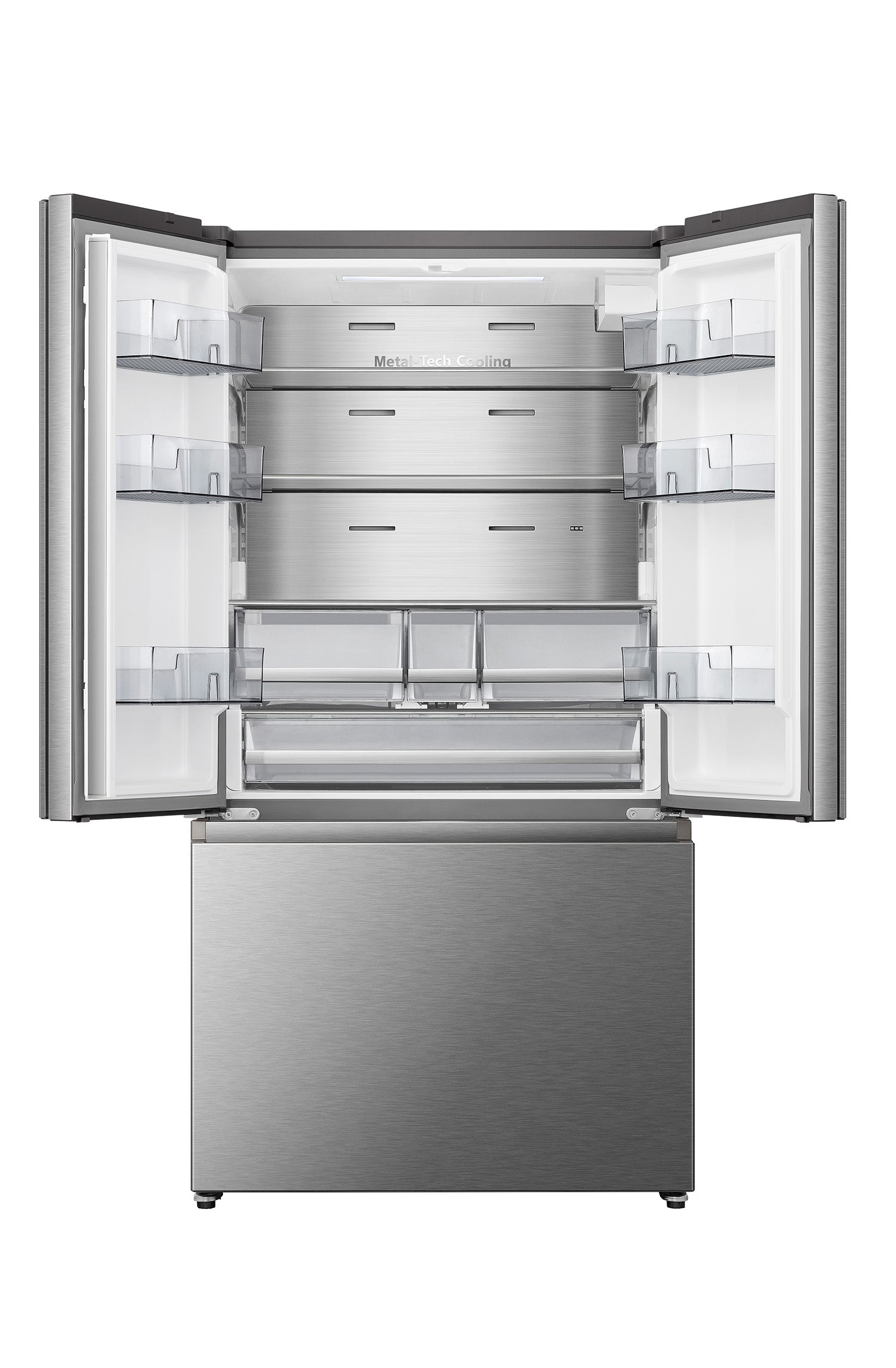 Hisense - 35.75 Inch 22.4 cu. ft French Door Refrigerator in Stainless - RF225C3CSEI