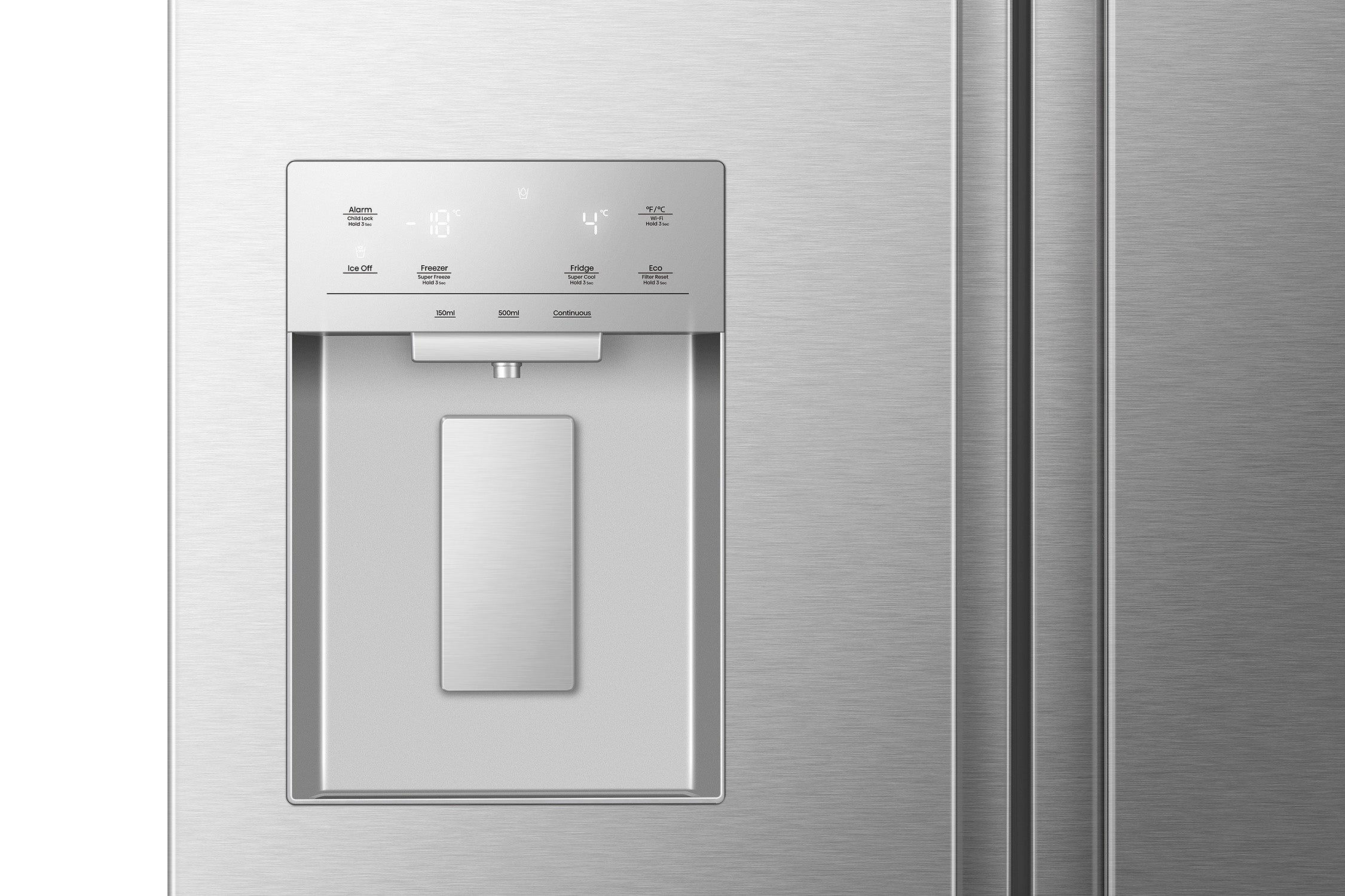 Hisense - 35.75 Inch 22.4 cu. ft French Door Refrigerator in Stainless - RF225C3CSEI