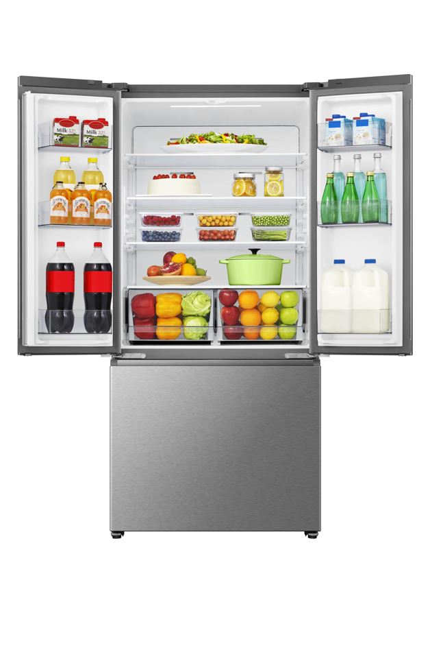 Hisense - 31.3 Inch 22.1 cu. ft French Door Refrigerator in Stainless - RF22B3FSE