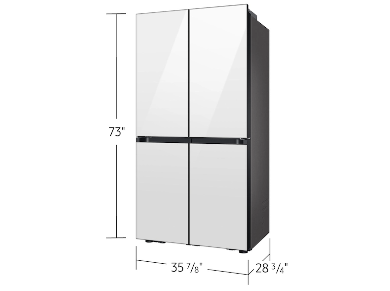 Samsung - 36 Inch 22.8 cu. ft French Door Refrigerator in White - RF23DB960012AA