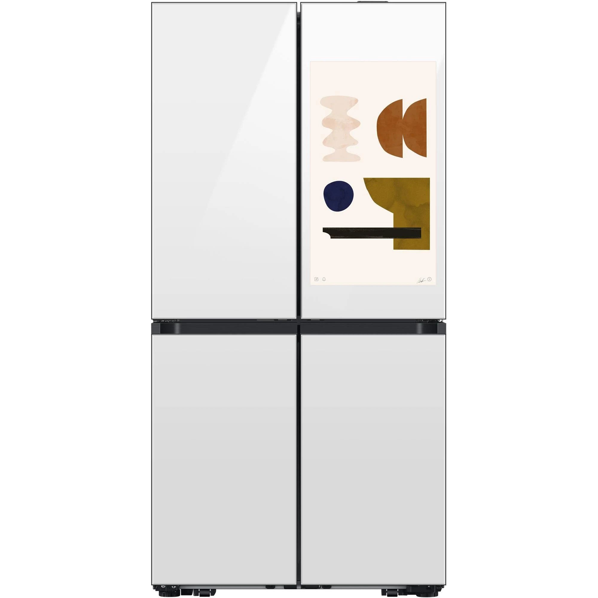 Samsung - Bespoke 35.9 Inch 22.5 cu. Ft French Door Refrigerator With Family Hub in White - RF23DB990012AC