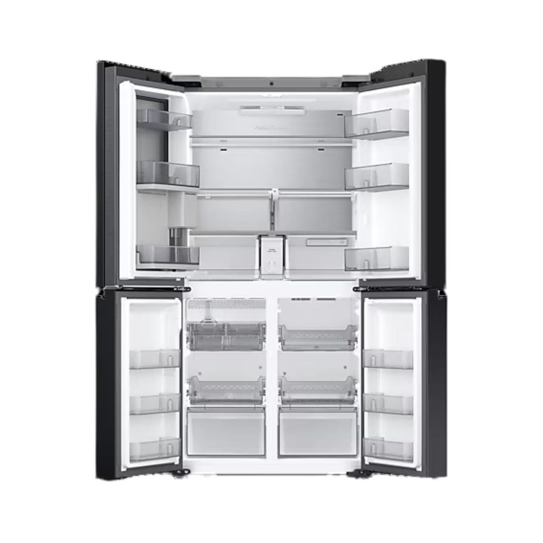 Samsung - Bespoke 35.9 Inch 22.5 cu. Ft French Door Refrigerator With Family Hub in White - RF23DB990012AC
