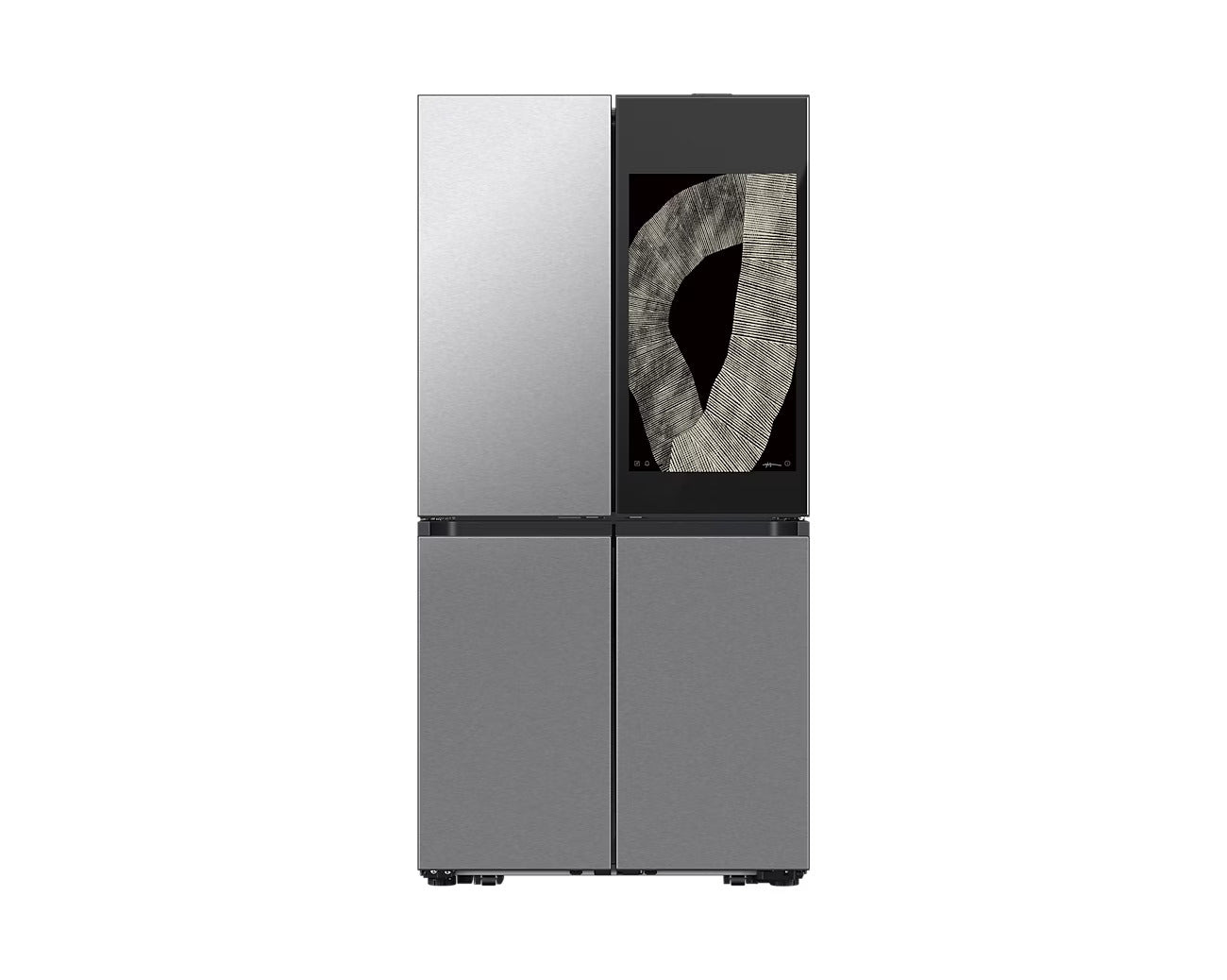 Samsung - Bespoke 35.875 Inch 22.5 cu. Ft French Door Refrigerator With Family Hub in Stainless - RF23DB9900QDAC