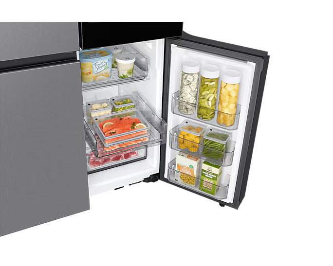 Samsung - Bespoke 35.875 Inch 22.5 cu. Ft French Door Refrigerator With Family Hub in Stainless - RF23DB9900QDAC