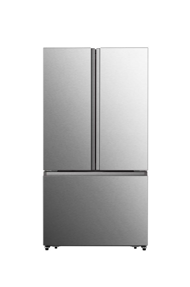 Hisense - 35.98 Inch 18.8 cu. ft French Door Refrigerator in Stainless - RF266C3FSE