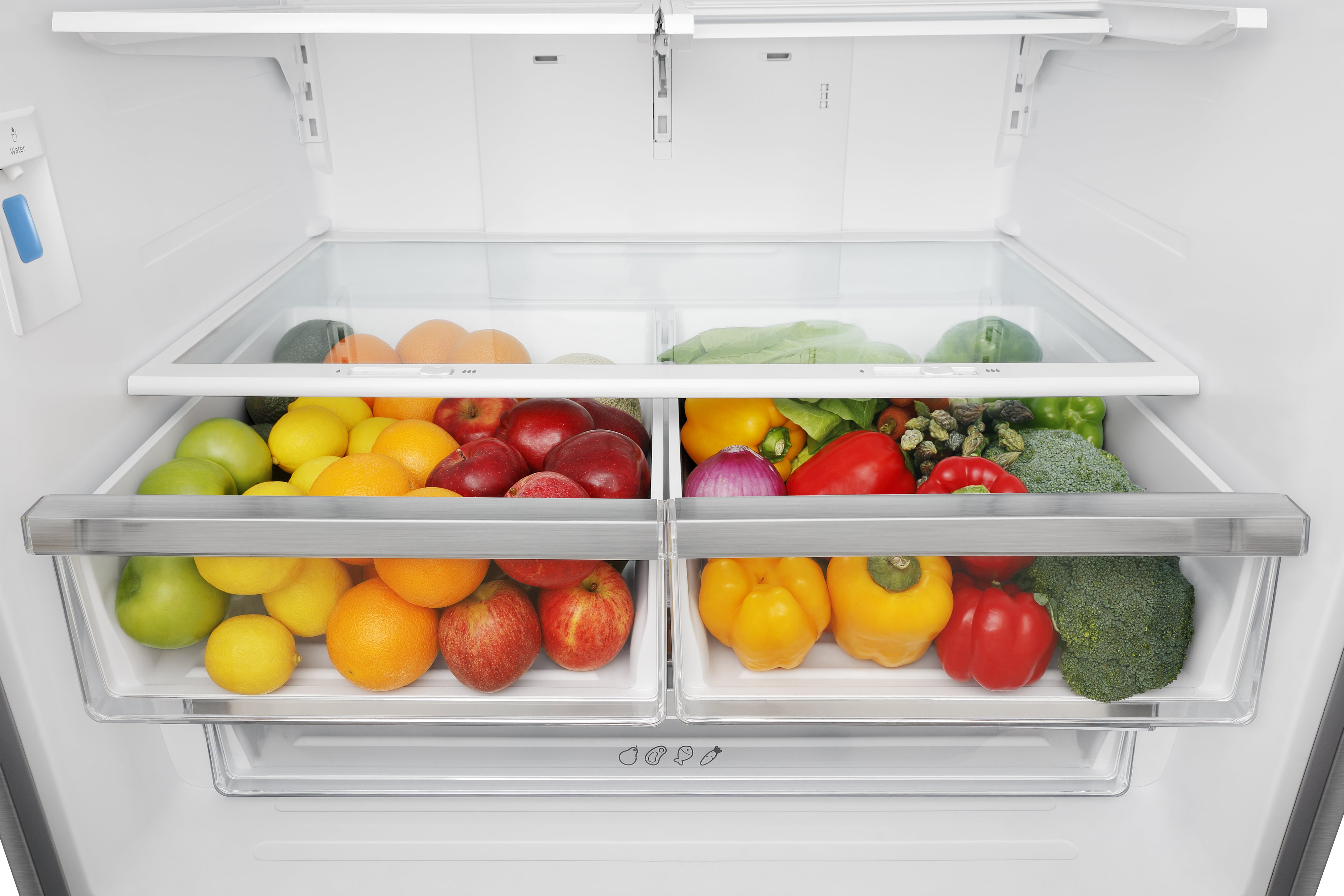 Hisense - 35.98 Inch 18.8 cu. ft French Door Refrigerator in Stainless - RF266C3FSE