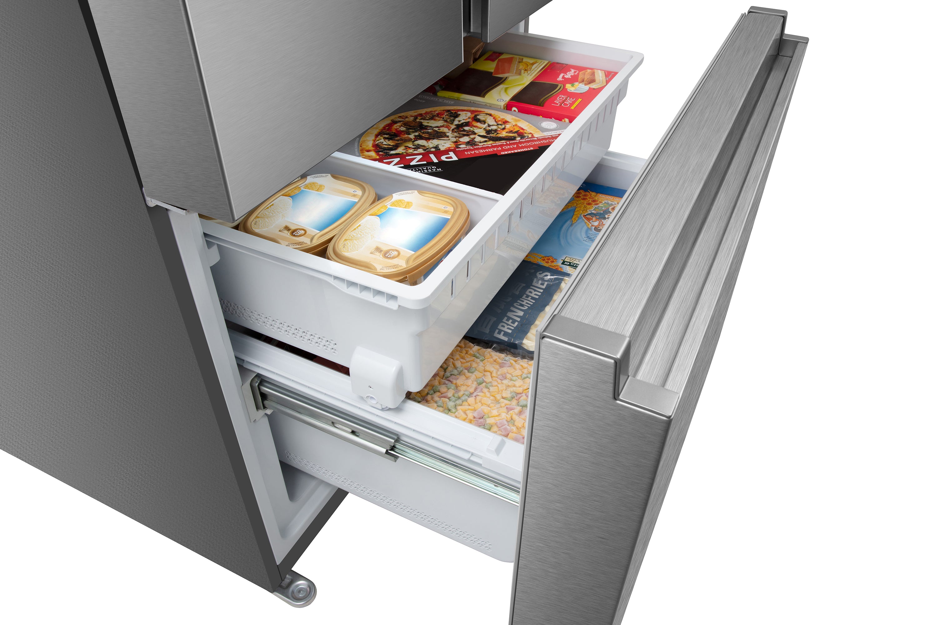 Hisense - 35.98 Inch 26.6 cu. ft French Door Refrigerator in Stainless - RF27A3FSE