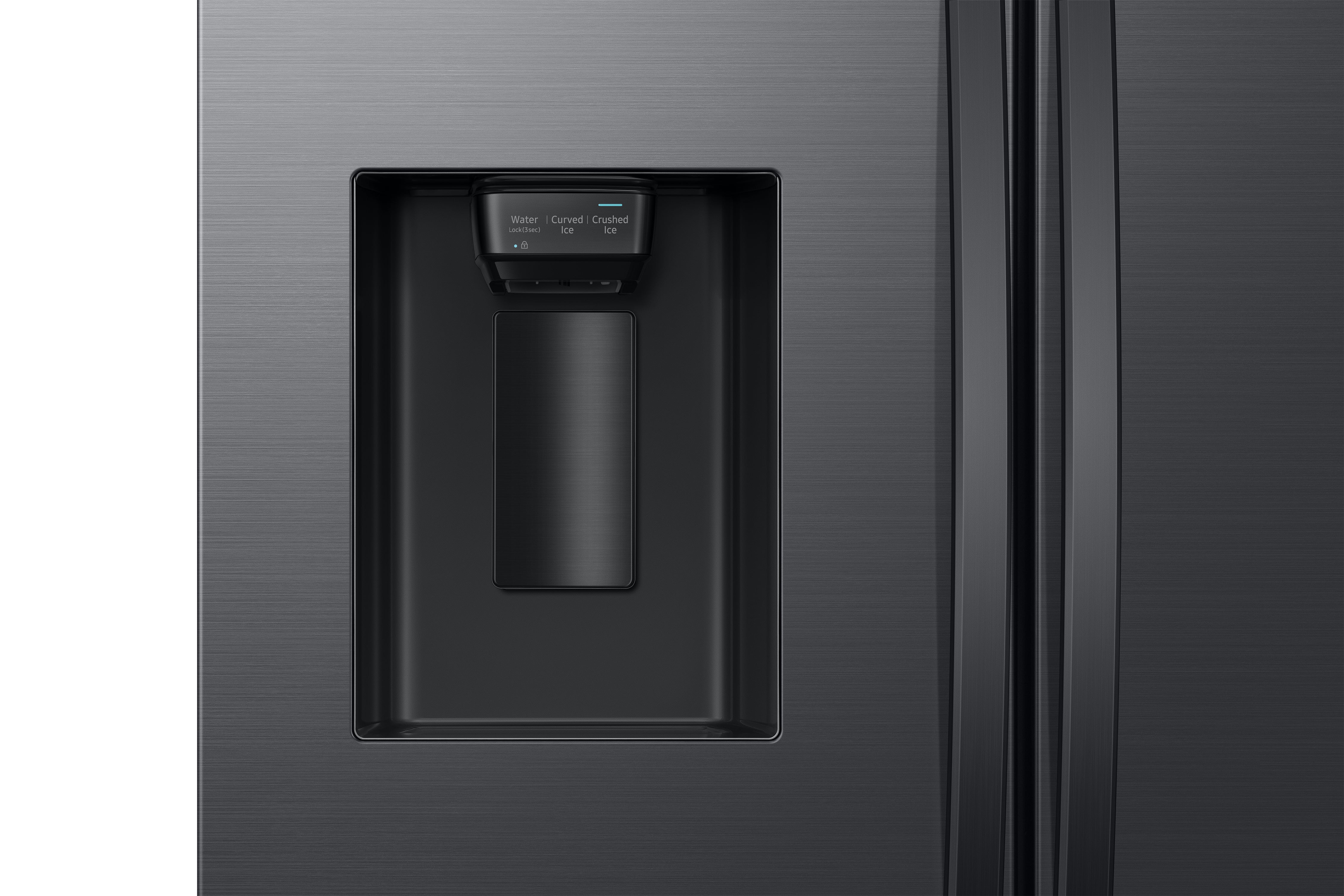 Samsung - 35.8 Inch 30.5 cu. ft French Door Refrigerator in Matte Black - RF32CG5400MTAA